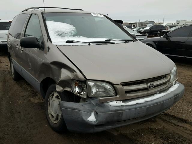 4T3ZF13C1XU140887 - 1999 TOYOTA SIENNA LE BROWN photo 1