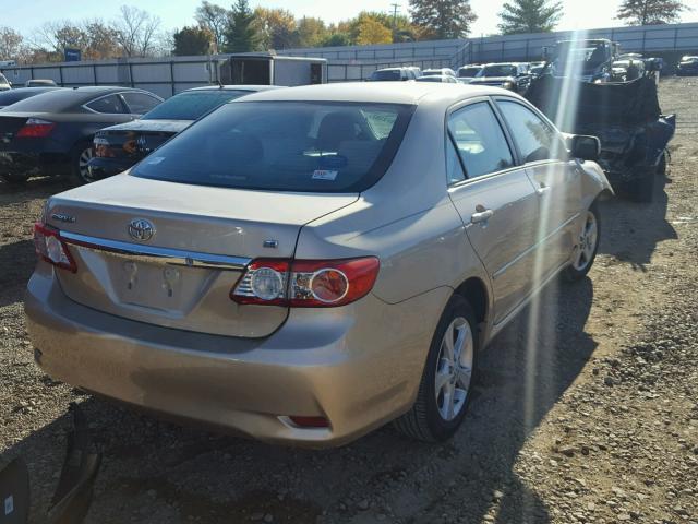 2T1BU4EE6BC646001 - 2011 TOYOTA COROLLA BA GOLD photo 4