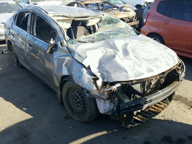 3N1AB7AP2EL676241 - 2014 NISSAN SENTRA S SILVER photo 1