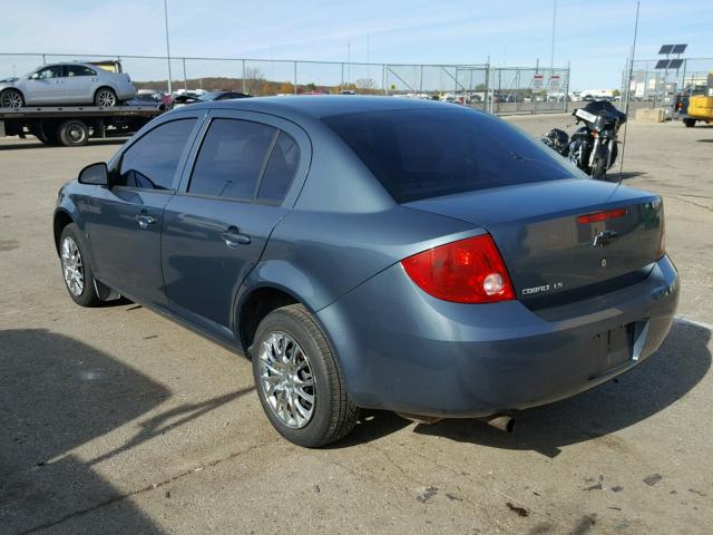 1G1AK55F567835416 - 2006 CHEVROLET COBALT LS BLUE photo 3