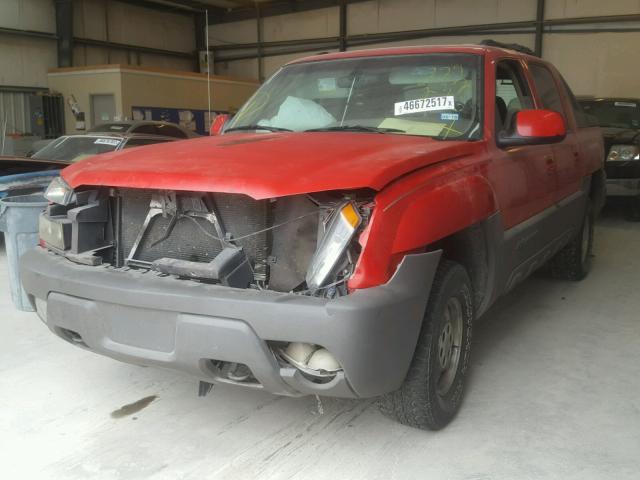 3GNEC13T42G229232 - 2002 CHEVROLET AVALANCHE RED photo 2