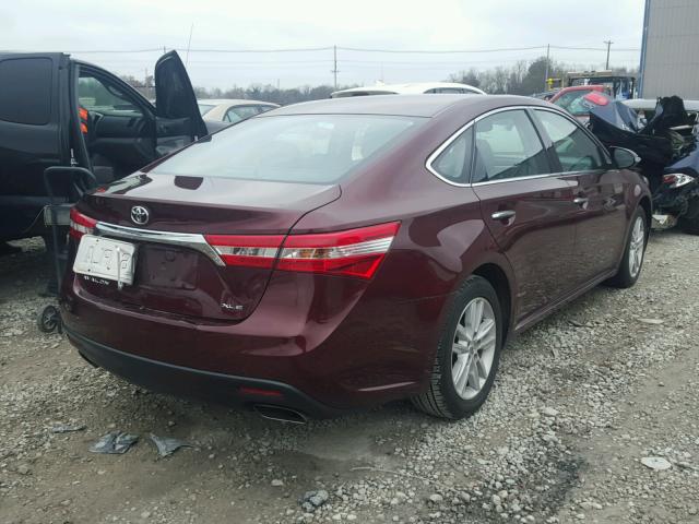 4T1BK1EB1DU037667 - 2013 TOYOTA AVALON BAS MAROON photo 4