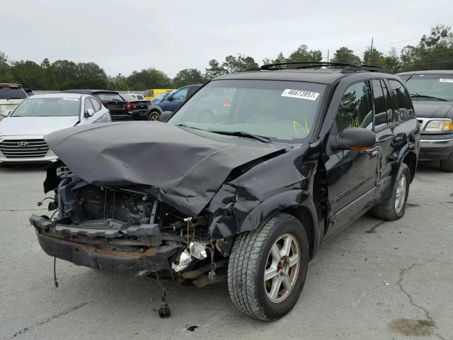 1GHDT13S622124528 - 2002 OLDSMOBILE BRAVADA BLACK photo 2