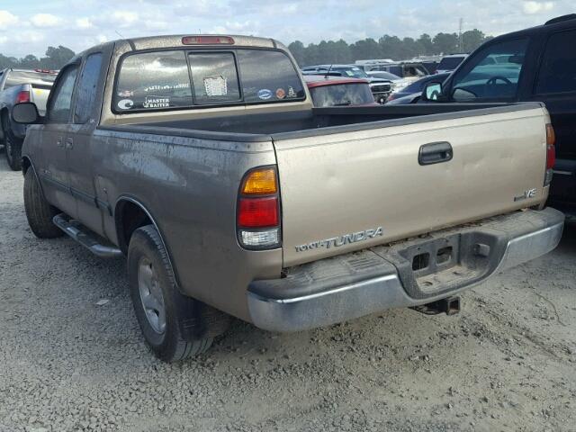 5TBRT34181S185909 - 2001 TOYOTA TUNDRA ACC BEIGE photo 3