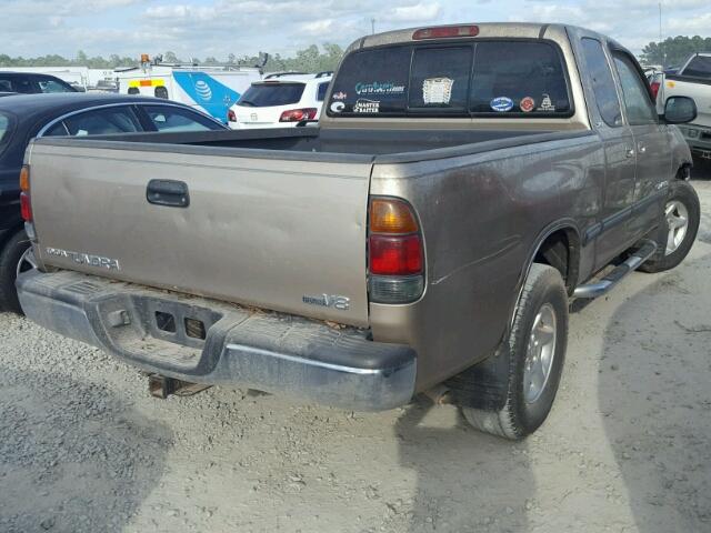 5TBRT34181S185909 - 2001 TOYOTA TUNDRA ACC BEIGE photo 4