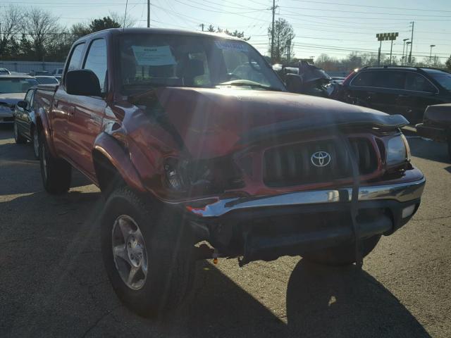 5TEHN72N43Z186250 - 2003 TOYOTA TACOMA DOU RED photo 1