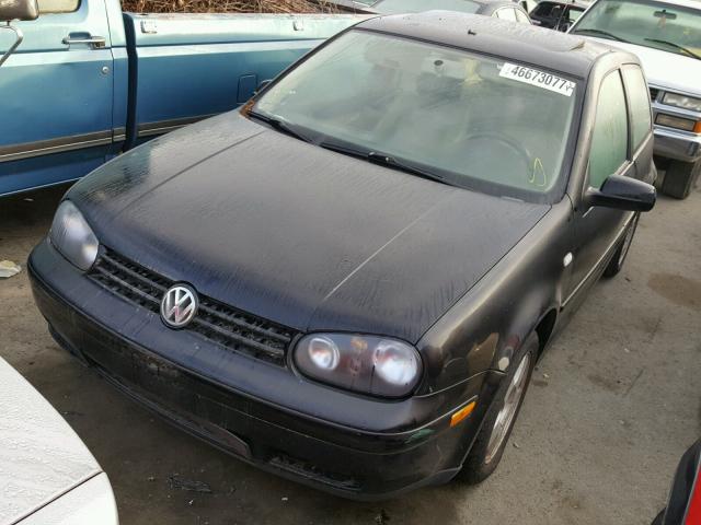 9BWDD61J114038529 - 2001 VOLKSWAGEN GTI GLS BLACK photo 2