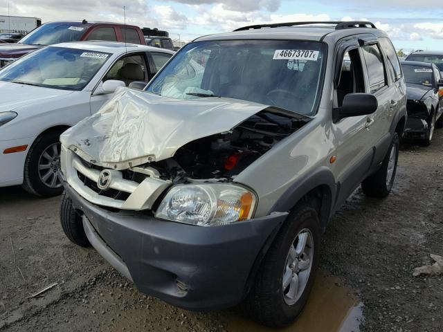 4F2YZ02Z65KM17705 - 2005 MAZDA TRIBUTE I SILVER photo 2