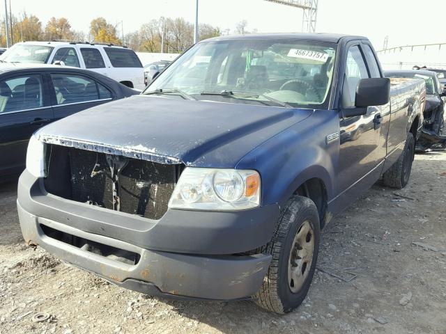 1FTRF12216NA57782 - 2006 FORD F150 BLUE photo 2