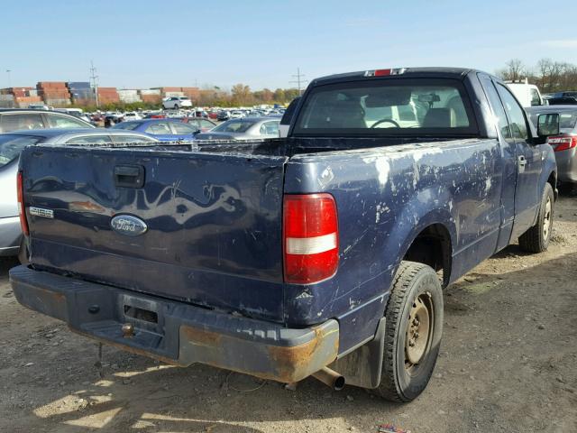 1FTRF12216NA57782 - 2006 FORD F150 BLUE photo 4