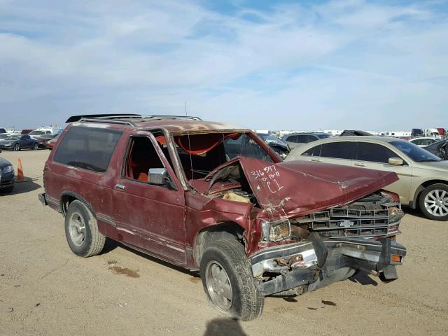 1GNCT18Z6K8165818 - 1989 CHEVROLET BLAZER S10 MAROON photo 1