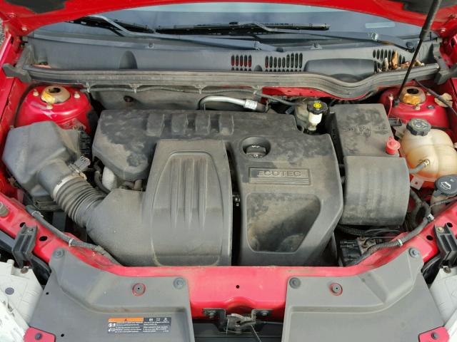 1G1AL18F467827454 - 2006 CHEVROLET COBALT LT RED photo 7