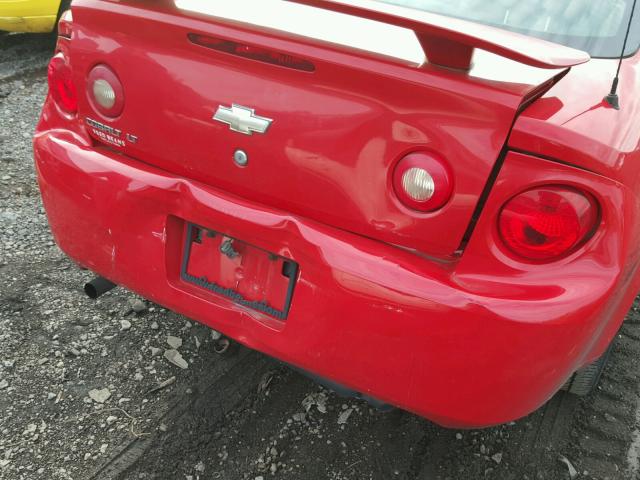 1G1AL18F467827454 - 2006 CHEVROLET COBALT LT RED photo 9