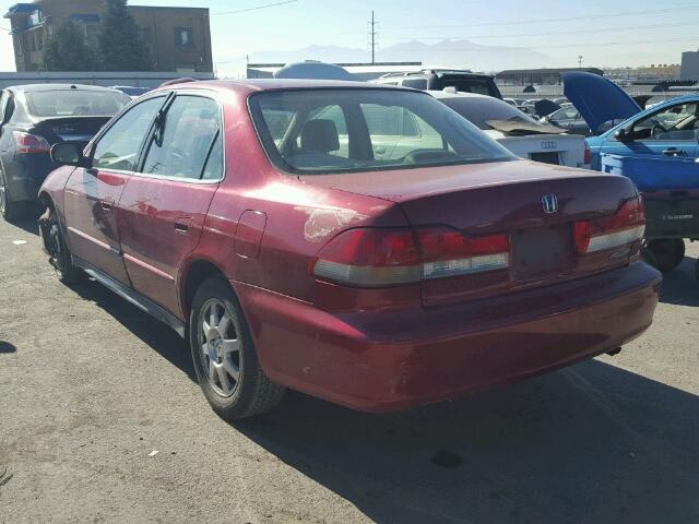 JHMCG56742C002019 - 2002 HONDA ACCORD RED photo 3