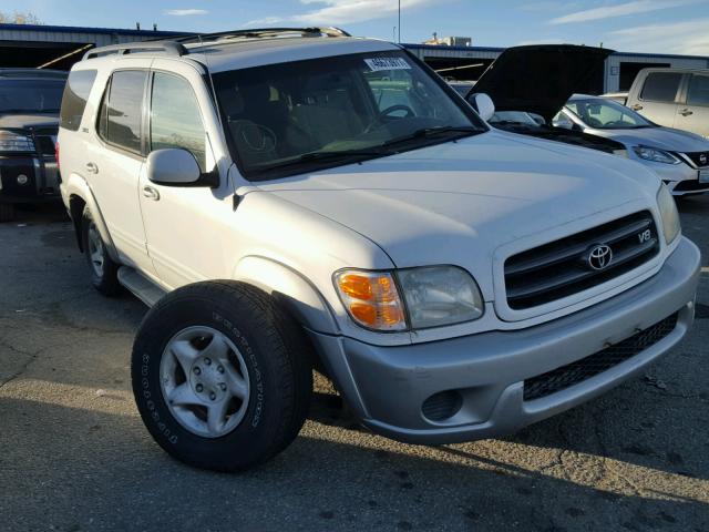 5TDBT44A41S001208 - 2001 TOYOTA SEQUOIA SR WHITE photo 1