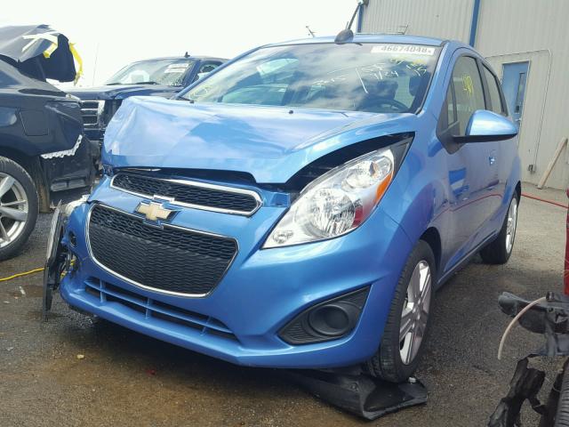 KL8CD6S96FC708057 - 2015 CHEVROLET SPARK 1LT BLUE photo 2