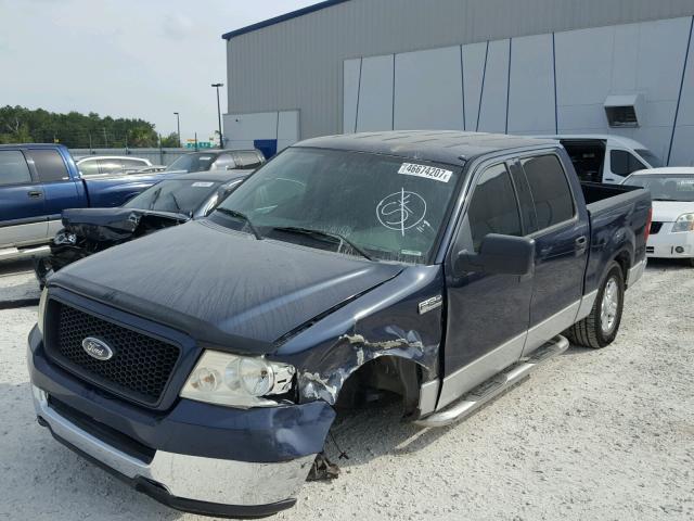 1FTPW12554KD32277 - 2004 FORD F150 SUPER BLUE photo 2