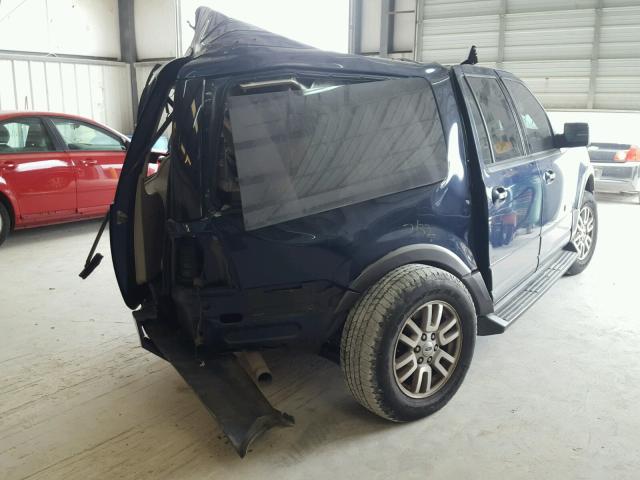 1FMFK15517LA53907 - 2007 FORD EXPEDITION BLUE photo 4