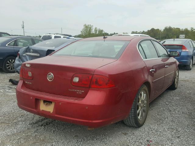 1G4HD57216U237296 - 2006 BUICK LUCERNE CX RED photo 4