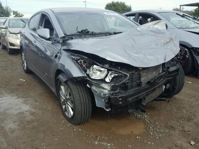 KMHDH4AE0FU254087 - 2015 HYUNDAI ELANTRA SE SILVER photo 1