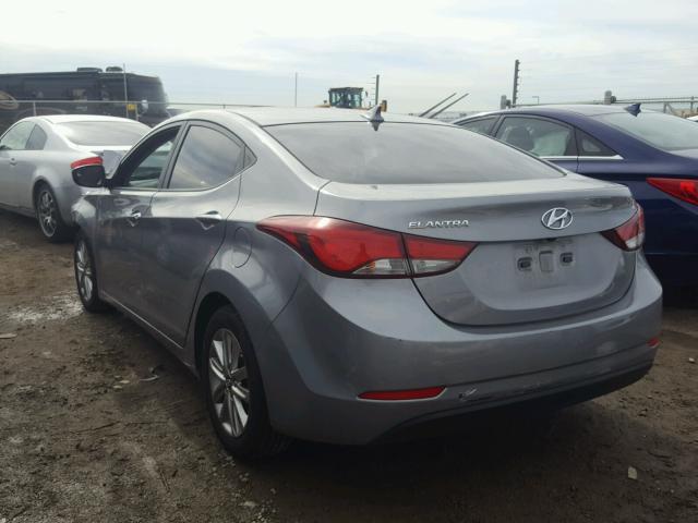 KMHDH4AE0FU254087 - 2015 HYUNDAI ELANTRA SE SILVER photo 3