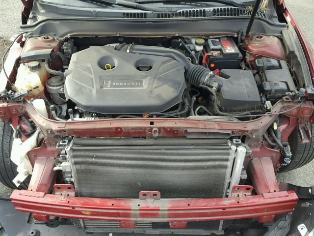 3LN6L2G98DR821494 - 2013 LINCOLN MKZ Կարմիր լուսանկար 7