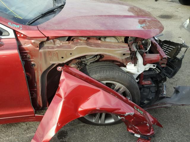 3LN6L2G98DR821494 - 2013 LINCOLN MKZ Կարմիր լուսանկար 9