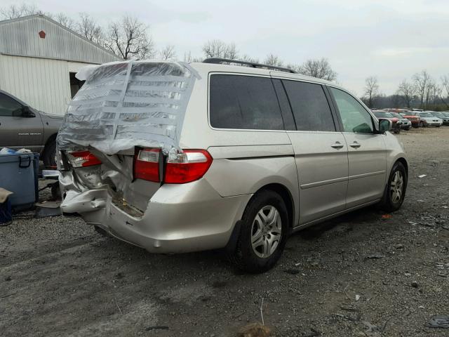 5FNRL38486B406139 - 2006 HONDA ODYSSEY EX SILVER photo 4