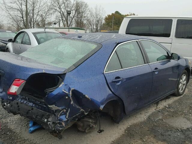 4T4BF3EK2BR108331 - 2011 TOYOTA CAMRY BASE BLUE photo 4