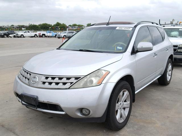 JN8AZ08T96W424750 - 2006 NISSAN MURANO SILVER photo 2