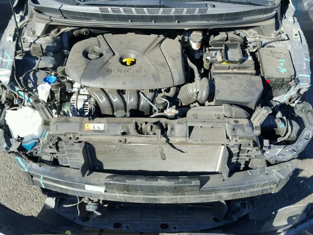 5NPDH4AE3EH504581 - 2014 HYUNDAI ELANTRA SE GRAY photo 7