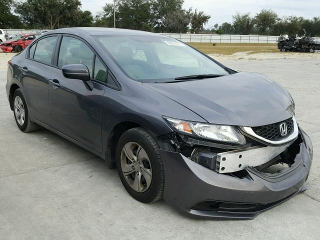 19XFB2F59FE103159 - 2015 HONDA CIVIC LX GRAY photo 1