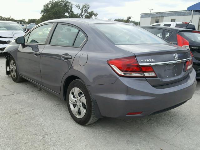 19XFB2F59FE103159 - 2015 HONDA CIVIC LX GRAY photo 3