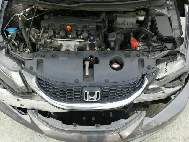 19XFB2F59FE103159 - 2015 HONDA CIVIC LX GRAY photo 7