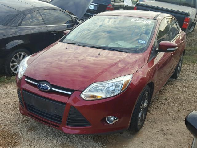 1FADP3F22EL161338 - 2014 FORD FOCUS SE MAROON photo 2