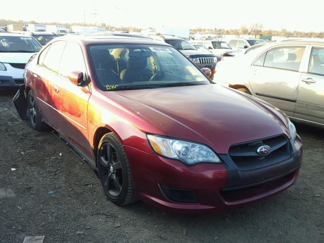 4S3BL616897227446 - 2009 SUBARU LEGACY 2.5 RED photo 1