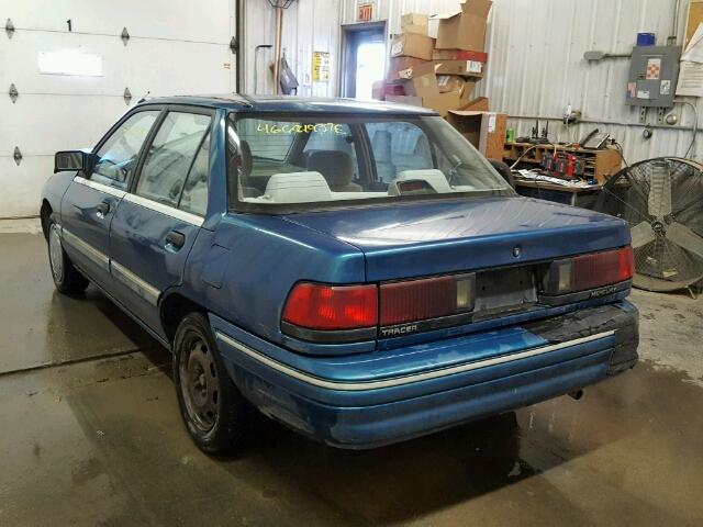 3MAPM10J1PR664626 - 1993 MERCURY TRACER GREEN photo 3