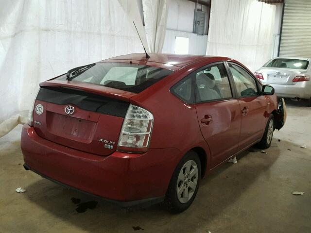 JTDKB20U267504986 - 2006 TOYOTA PRIUS 红色 照片 4