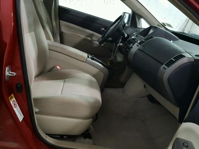 JTDKB20U267504986 - 2006 TOYOTA PRIUS 红色 照片 5