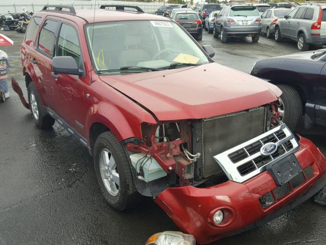 1FMCU93178KB68529 - 2008 FORD ESCAPE XLT RED photo 1