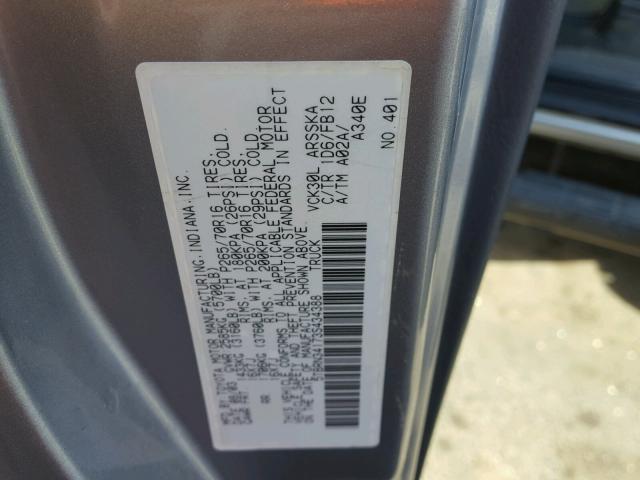 5TBRN34173S434388 - 2003 TOYOTA TUNDRA ACC SILVER photo 10