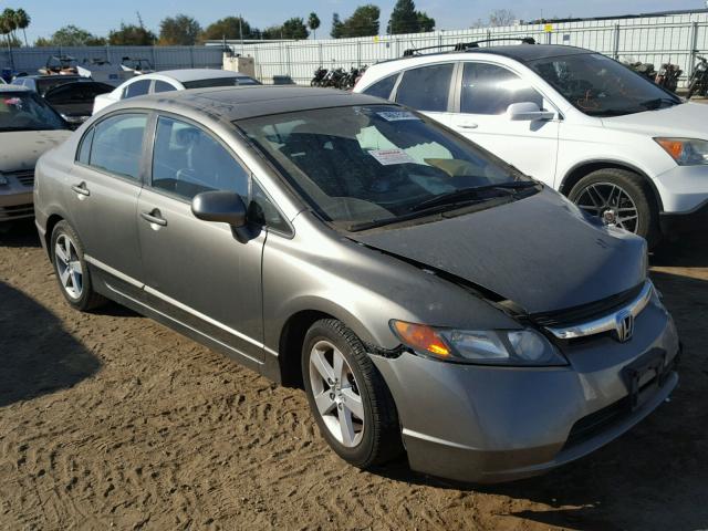 1HGFA15838L070678 - 2008 HONDA CIVIC EX GRAY photo 1