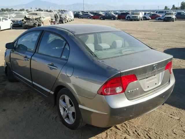 1HGFA15838L070678 - 2008 HONDA CIVIC EX GRAY photo 3