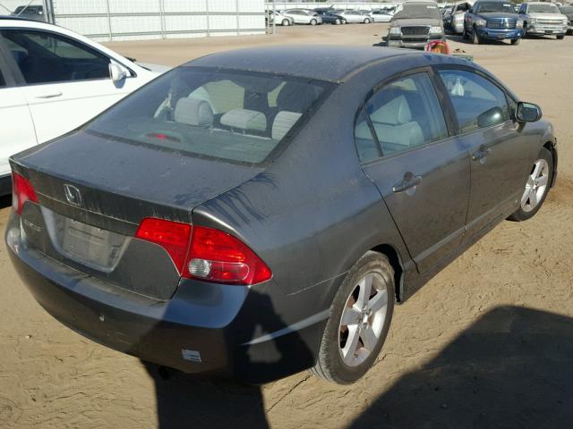 1HGFA15838L070678 - 2008 HONDA CIVIC EX GRAY photo 4