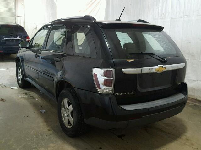 2CNDL23F476094904 - 2007 CHEVROLET EQUINOX BLACK photo 3