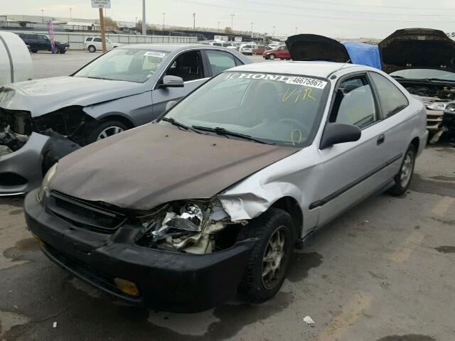 1HGEJ7220VL115375 - 1997 HONDA CIVIC HX SILVER photo 2