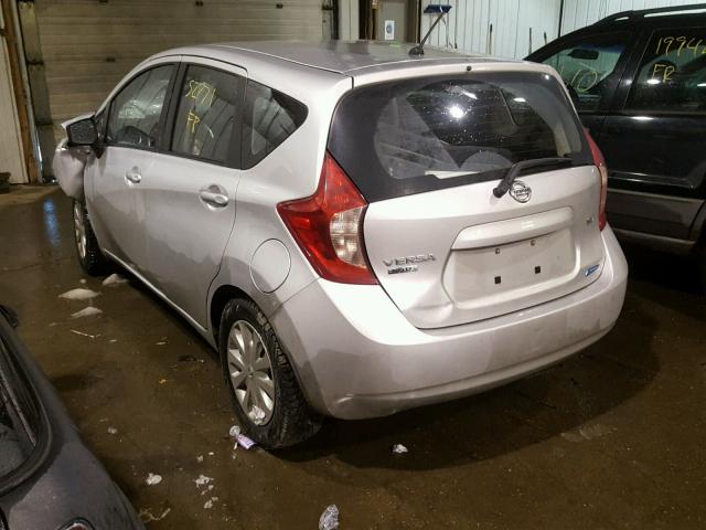 3N1CE2CP8FL425872 - 2015 NISSAN VERSA NOTE SILVER photo 3