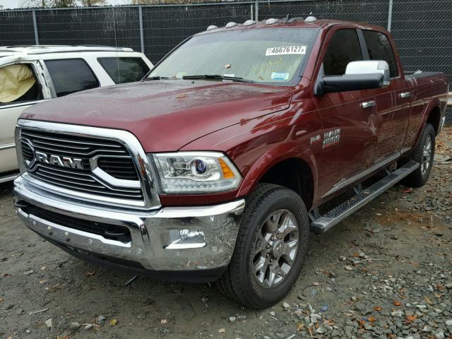 3C6UR5GJXGG336206 - 2016 RAM 2500 LONGH BURGUNDY photo 2