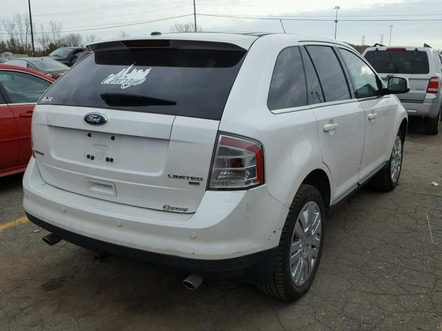 2FMDK4KC8ABB15838 - 2010 FORD EDGE WHITE photo 4