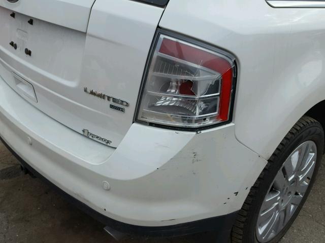 2FMDK4KC8ABB15838 - 2010 FORD EDGE Beyaz fotoğraf 9